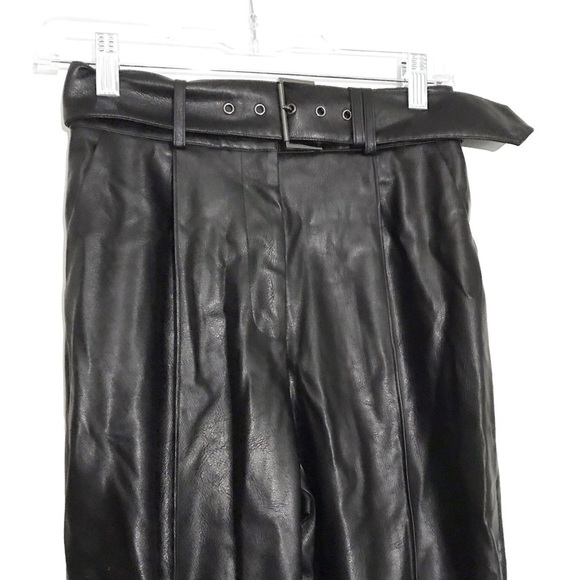 Ted Baker Faydell belted faux-leather trousers Size 0 NWT - Picture 5 of 10
